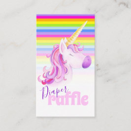 Bebé ducha unicornio tarjetas de raffre de pañales