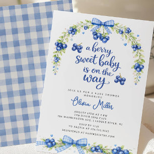 Bebé Dulce como una Baya Invitación de Baby Shower