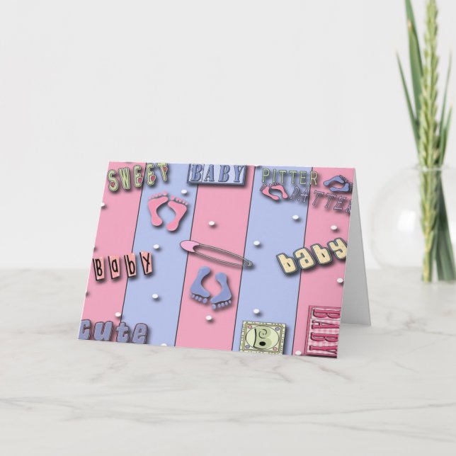 Bebé dulce, invitaciones a la ducha para bebés (Anverso)