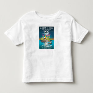 Bebé eclipse total de 2026 en Islandia - camiseta
