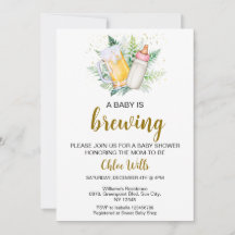 Bebé editable está preparando invitación a Baby Sh