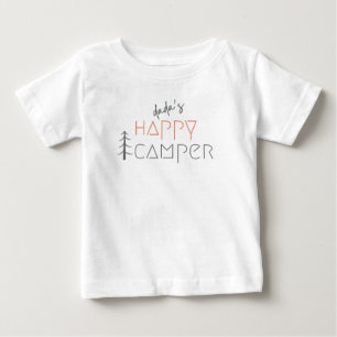 Bebé el alegre camper de papá. Camiseta para bebés