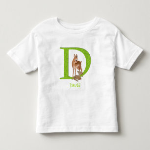 Bebé El animal ABC D es para camiseta de dik-dik