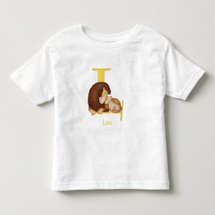 Bebé El animal ABC L es para camiseta de león