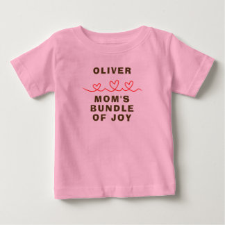 Bebé El bulto de Alegría de la camiseta de mamá