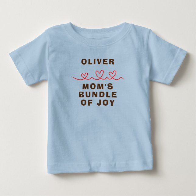 Bebé El bulto de Alegría de la camiseta de mamá (Anverso)