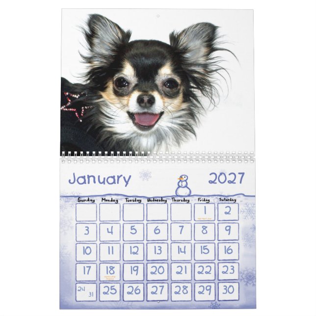 Bebe el calendario de la chihuahua 2015 (Jan 2027)
