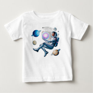 Bebé El diseño de esta camiseta presenta un diseño capr