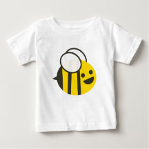 El manosear manosea la camiseta de la abeja para