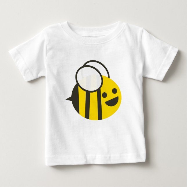Bebé El manosear manosea la camiseta de la abeja para (Anverso)