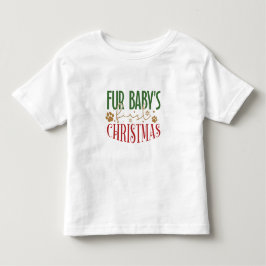 Bebé El primer Navidad de Fur Baby - Camiseta de Navida