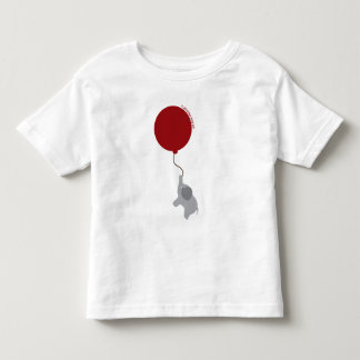 Bebé Elefante con camiseta de globo rojo