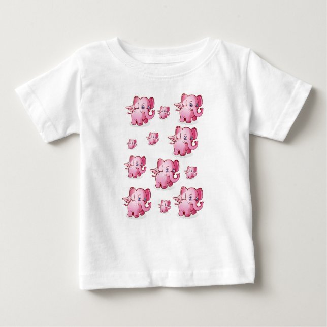 Bebé Elefante de camiseta para bebés (Anverso)