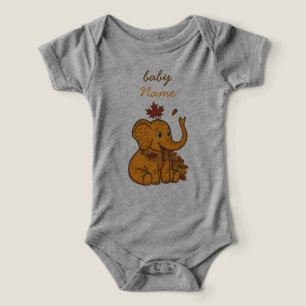 Bebé Elefante Lindo Otoño Temporada Infantil y Beb