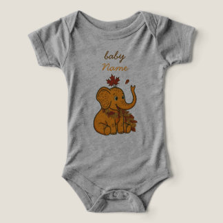 Bebé Elefante Lindo Otoño Temporada Infantil y Beb