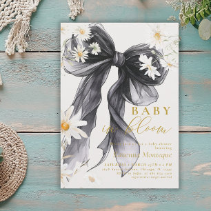 Bebé Elegante en Floración Invitación para Baby Sh