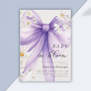 Bebé Elegante en Floración Invitación para Baby Sh