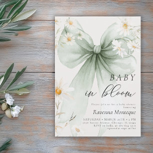 Bebé Elegante en Floración Invitación para Baby Sh