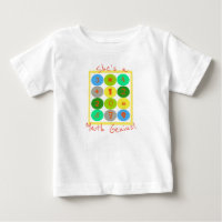 Ella es una camiseta para niños pequeños genios de