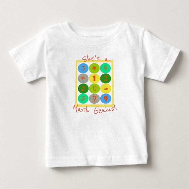 Bebé Ella es una camiseta para niños pequeños genios de (Anverso)