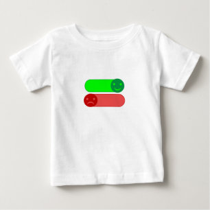Bebé Emoji del interruptor de estado de ánimo Camiseta 