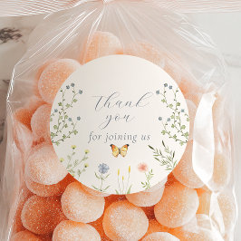 Bebé en Bloom Baby Shower Gracias Pegatinas