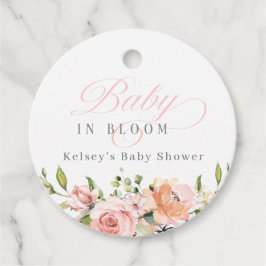 Bebé en Bloom Etiquetas Favoritas Baby Shower