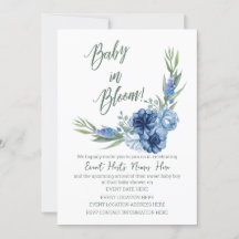 ¡Bebé en Bloom! Invitación de Baby Shower