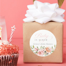 Bebé En Bloom Pegatinas Favoristas De Baby Shower