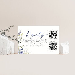 Bebé en Bloom Tarjeta de Registro de Baby Shower C