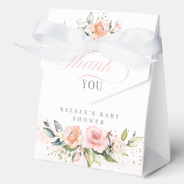 Bebé En Cajas Favoritas De Baby Shower En Bloom (Anverso)