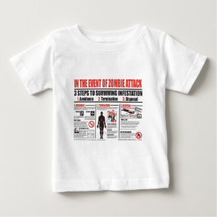 Bebé En caso de ataque del zombi: CAMISETA