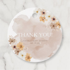 Bebé en etiqueta de favor de sangre