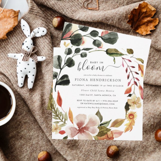 Bebé en flor | Autumn Florals Baby Shower (Subido por el creador)