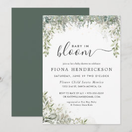 Bebé en Flor | Invitación de Baby Shower de Floral