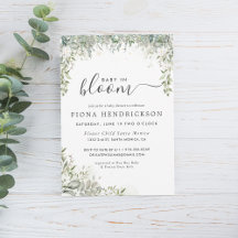 Bebé en Flor | Invitación de Baby Shower de Floral