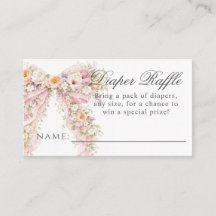 Bebé en flor Invitación de shower de pañales para 