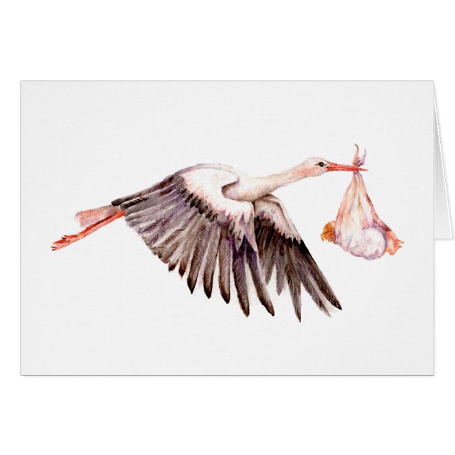 Bebé en la cigüeña (Anverso (Horizontal))