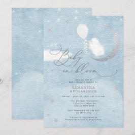 Bebé en la invitación de Baby Shower de Bloom Lamb