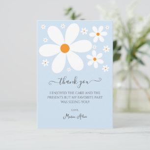 Bebé en la invitación de Baby Shower de Daisy azul