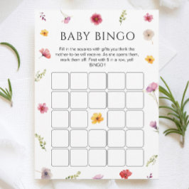 Bebé en la tarjeta de juego de Bingo Baby Shower B
