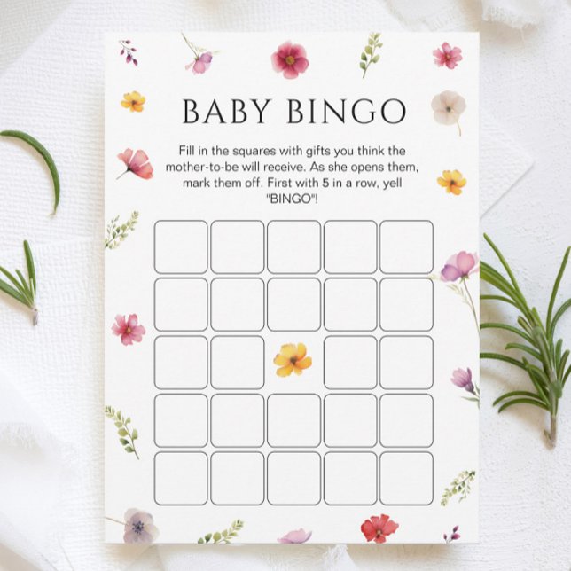 Bebé en la tarjeta de juego de Bingo Baby Shower B (Subido por el creador)