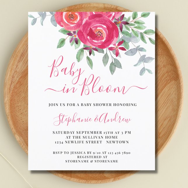 Bebé en la tarjeta postal de Baby Shower de las pa (Subido por el creador)