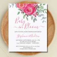 Bebé en la tarjeta postal de Baby Shower de las pa