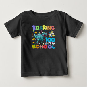 Bebé En los 100 días de la camiseta de los escolares