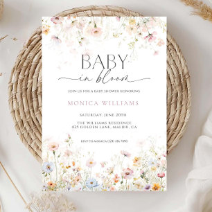 Bebé en sangre Baby Shower Invitación Editable Wil