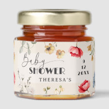 Bebé en sangre Floral Vintage Baby Shower Honey