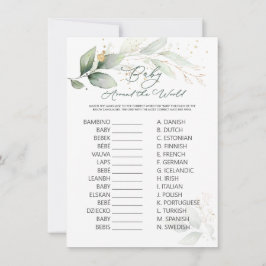 Bebé en torno al juego mundial Foliage Verde y Oro