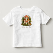 Encantador Camiseta de Hongos Familia Cottagecore 
