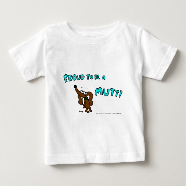 Bebé Enorme ORGULLO DE SER UNA Camiseta Infantil MUTT (Anverso)